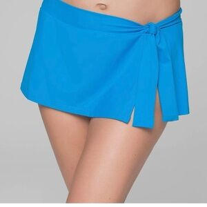 Tommy Bahama Pearl Solids Blue Swim Skirt Sarong M never worn or washed